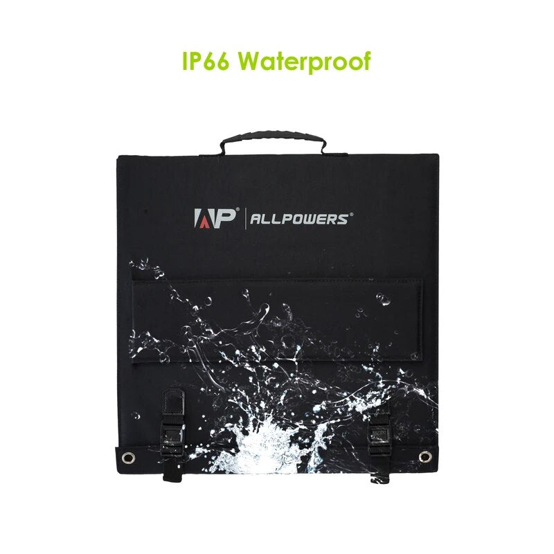 ALLPOWERS-Panneau Solaire Flexible et Pliable, 200W, Kit de Panneaux Solaires à Haute Efficacité, Chargeur de Batterie pour Camping, Bateau, Montres