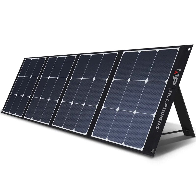 ALLPOWERS-Panneau Solaire Flexible et Pliable, 200W, Kit de Panneaux Solaires à Haute Efficacité, Chargeur de Batterie pour Camping, Bateau, Montres