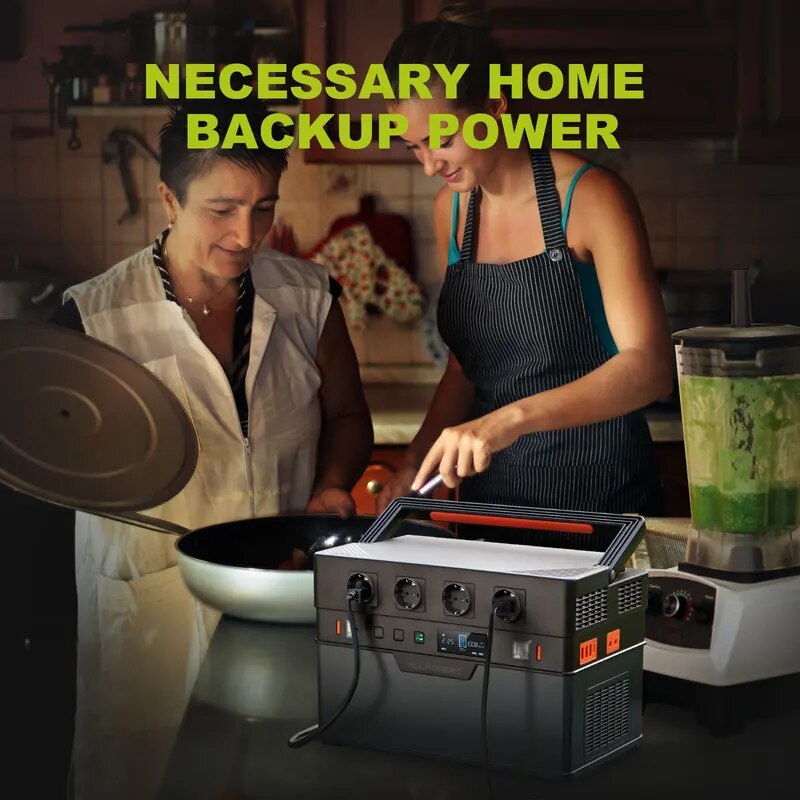 ALLPOWERS – S1500 - Station d'alimentation Portable 1500W alimentation de secours d'urgence, haute puissance pour maison/extérieur, en cas de panne de courant