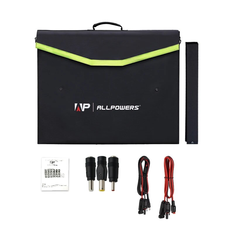 ALLPOWERS-Panneau Solaire Pliable 60/100/120W, Chargeur Solaire Portable pour la Plupart des Générateurs Solaires, Centrale Électrique Portable, Lap médication, Montres