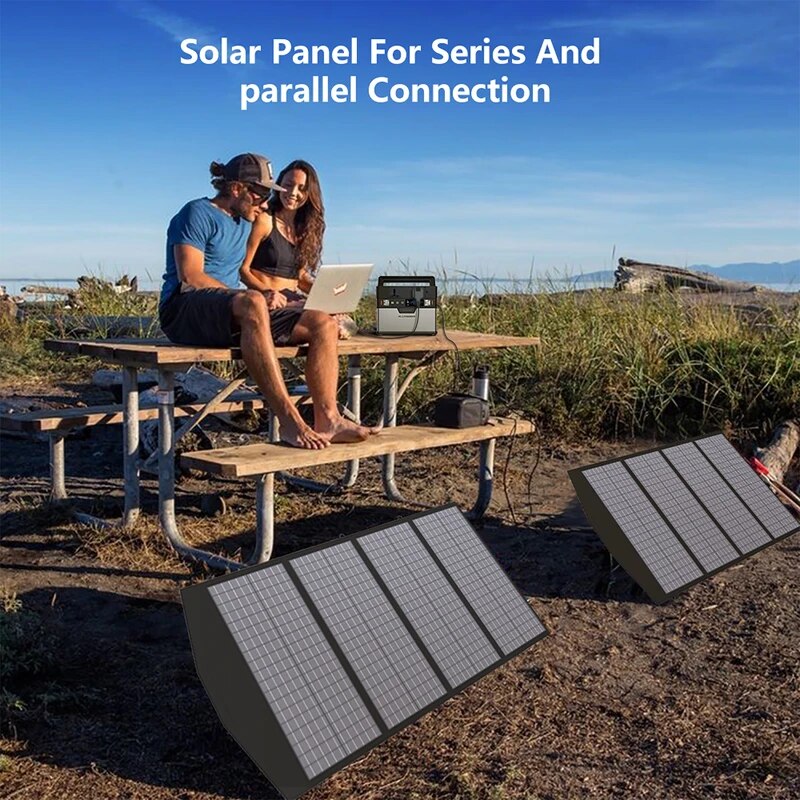 ALLPOWERS-Panneau Solaire Pliable 60/100/120W, Chargeur Solaire Portable pour la Plupart des Générateurs Solaires, Centrale Électrique Portable, Lap médication, Montres