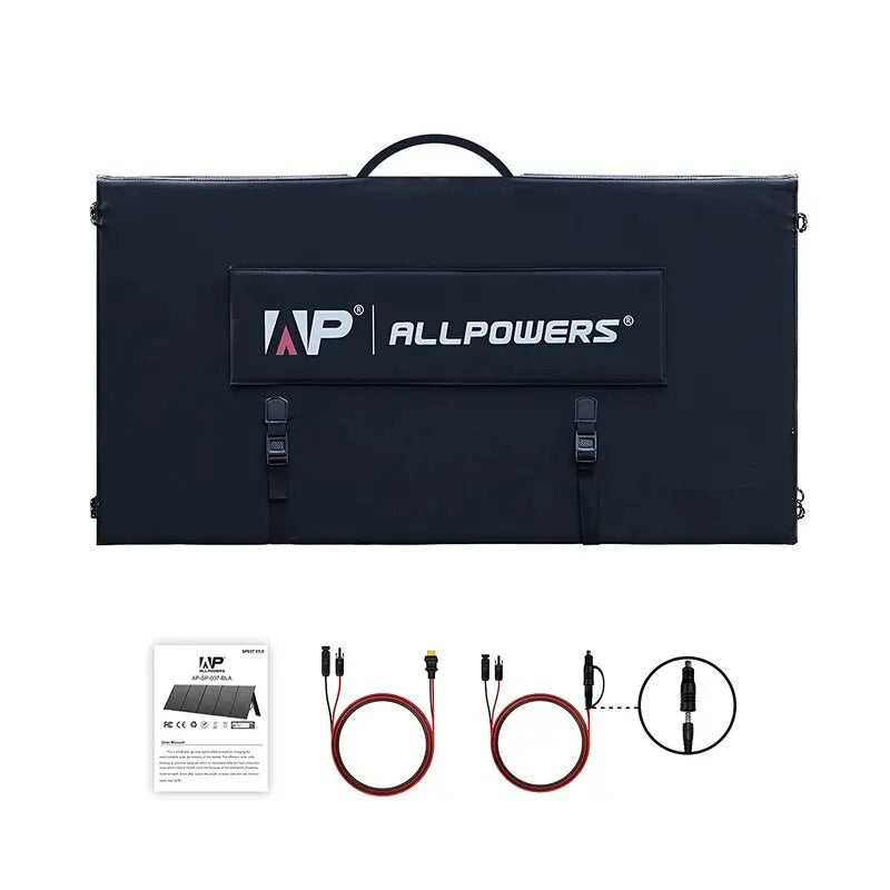 ALLPOWERS-Panneau Solaire, 200W, 400W Pliable et Étanche, Chargeur Solaire Portable pour Toit de Jardin, Montres de Camping
