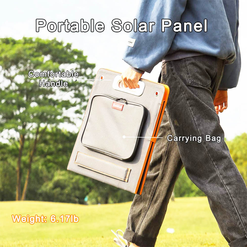 Flashfish TSP 18 V/100 W Panneau solaire pliable chargeur solaire portable avec sortie DC/USB