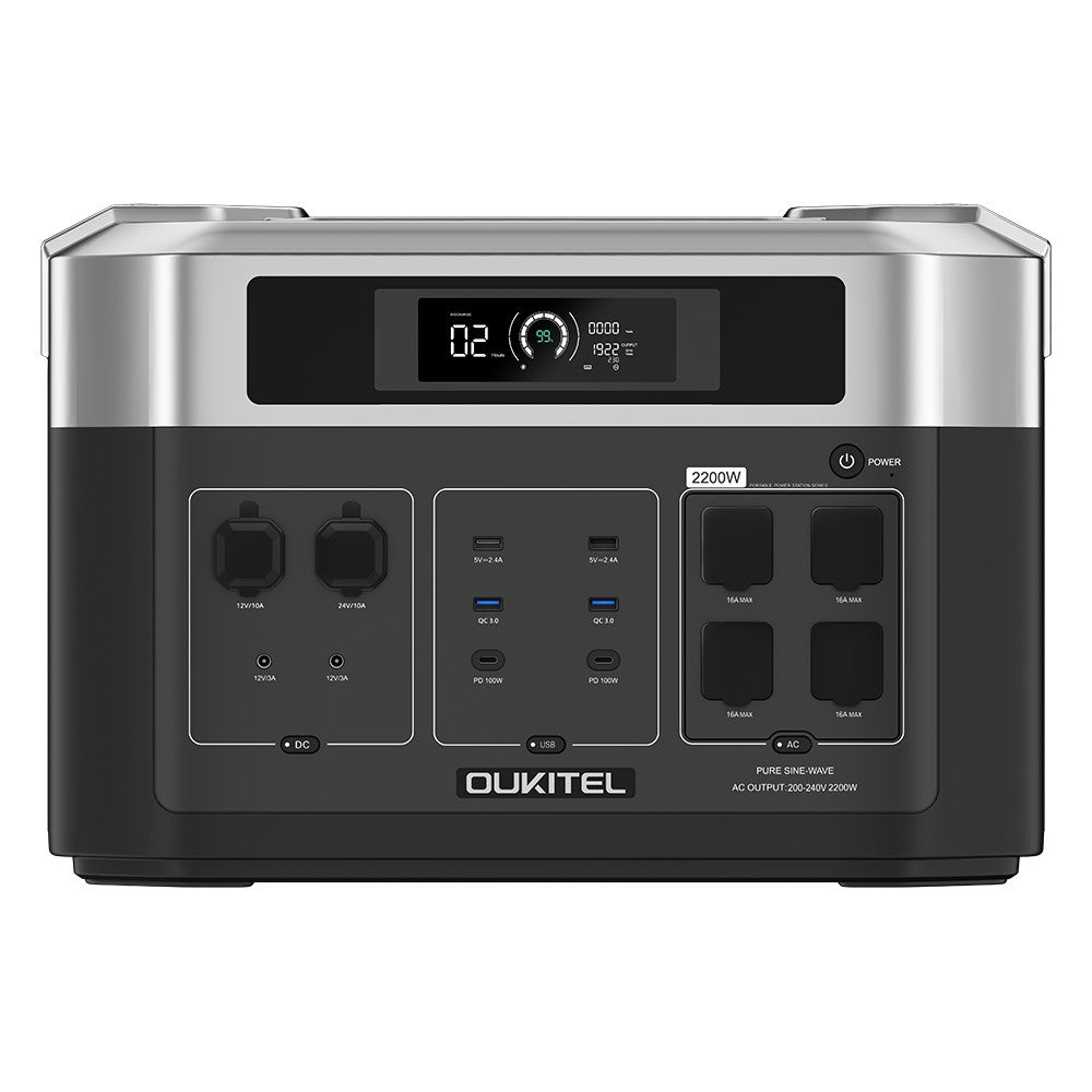 (Câble MC4 cadeau gratuit) OUKITEL BP2000 Centrale électrique pour balcon, générateur solaire avec batterie balcon.