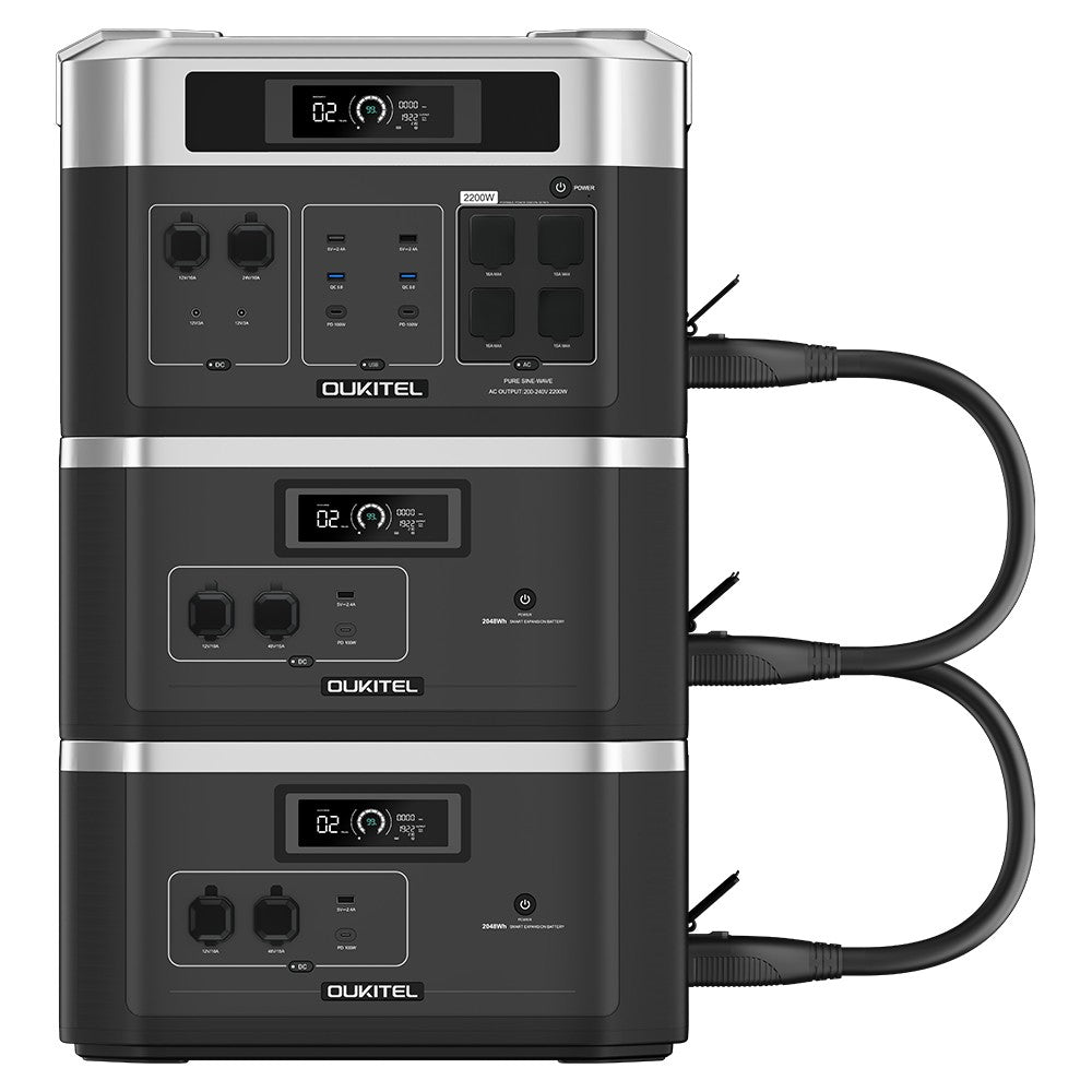 (Câble MC4 cadeau gratuit) OUKITEL BP2000 Centrale électrique pour balcon, générateur solaire avec batterie balcon.