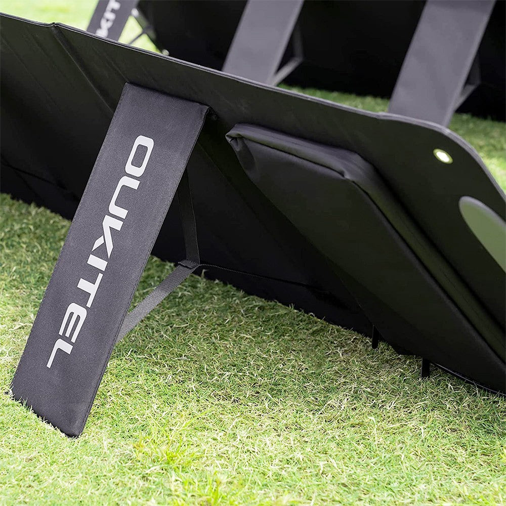 Panneau solaire pliable OUKITEL PV200 avec béquille, efficacité de conversion solaire de 21,7 %, étanche IP65