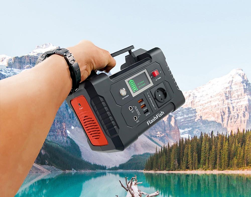 FlashFish E200 200W centrale électrique Portable 151Wh batterie au Lithium 1x onde sinusoïdale Pure sortie AC220V pour RV Camping Van