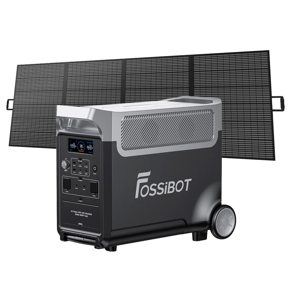 Centrale électrique portable FOSSiBOT F3600 Pro, générateur solaire LiFePO4 3840 Wh, sortie CA 3600 W, charge solaire maximale 2000 W, recharge complète en 1,5h