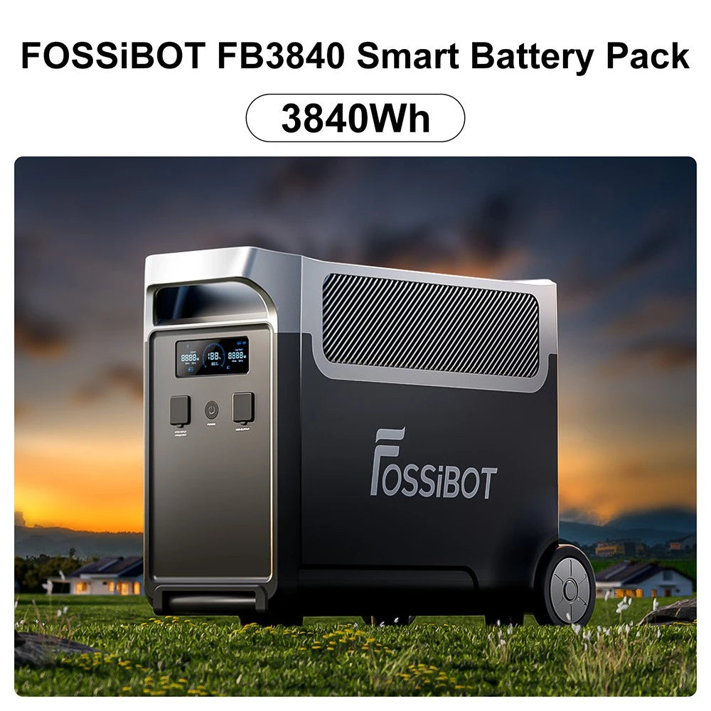 Batterie d'extension FOSSiBOT FB3840, pack de batteries LiFePO4 3840 Wh pour F3600 Pro