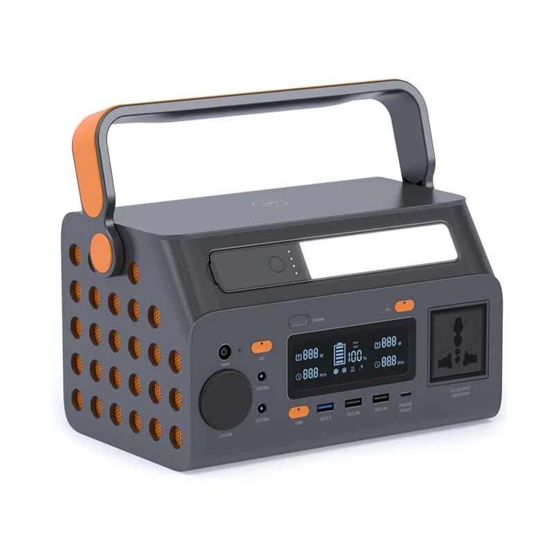 NEWSMY-Centrale électrique portable, Charge sans fil, Générateur d'énergie solaire pour camping, Secours, 296Wh, 300 mAh, 80000 V, 220 W