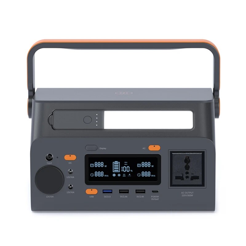 NEWSMY-Centrale électrique portable, Charge sans fil, Générateur d'énergie solaire pour camping, Secours, 296Wh, 300 mAh, 80000 V, 220 W
