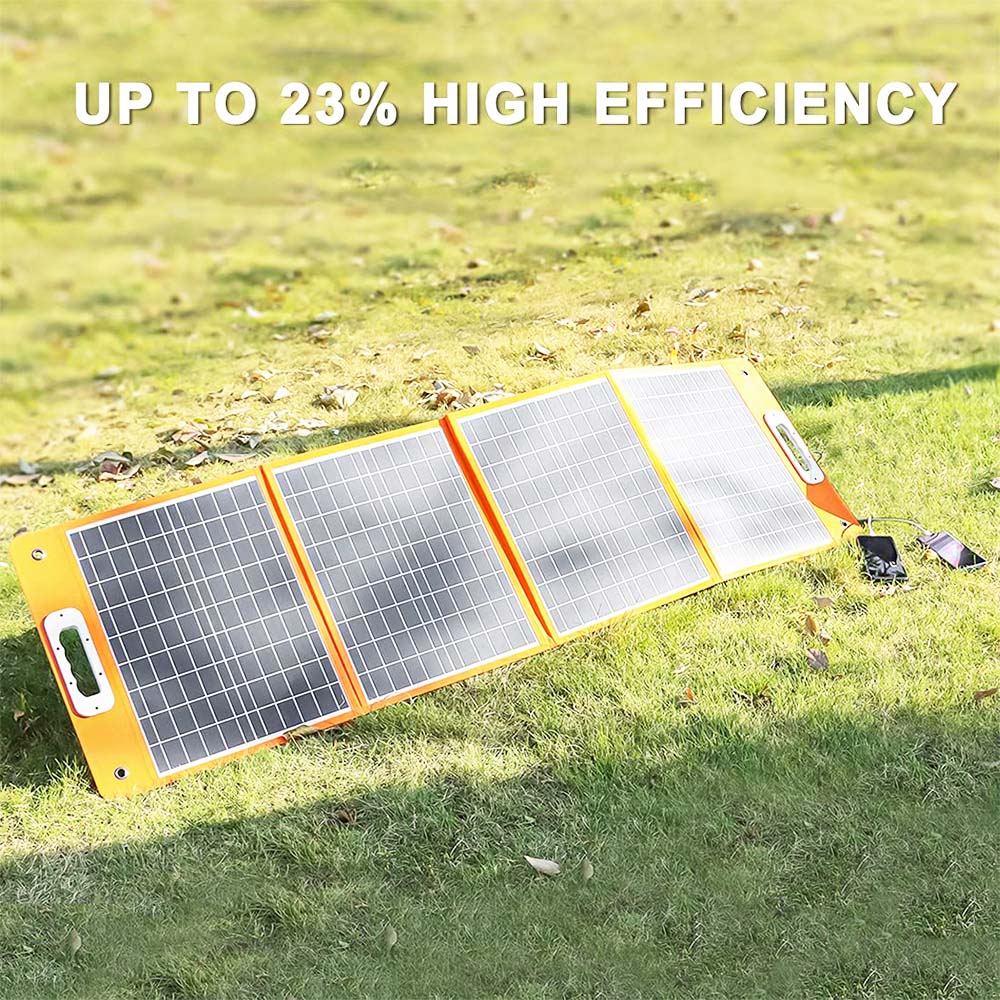 Flashfish TSP 18 V/100 W Panneau solaire pliable chargeur solaire portable avec sortie DC/USB