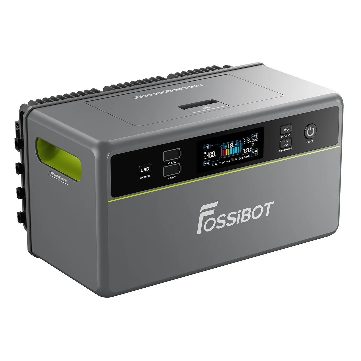 FOSSiBOT FBP1200 | Système solaire balcon tout-en-un + IA HEMS