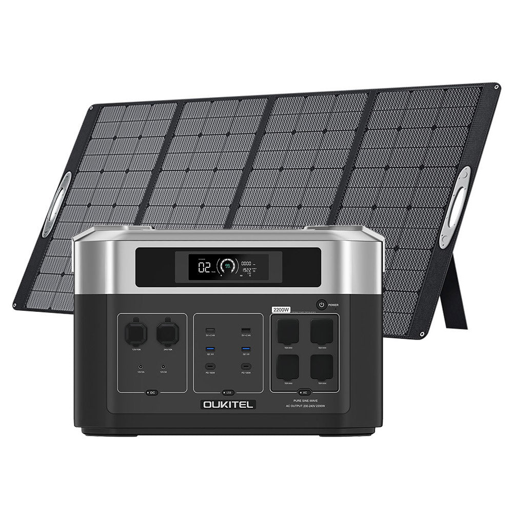 (Câble MC4 cadeau gratuit) OUKITEL BP2000 Centrale électrique pour balcon, générateur solaire avec batterie balcon.