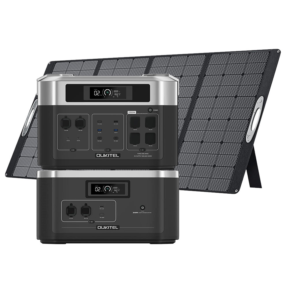 (Câble MC4 cadeau gratuit) OUKITEL BP2000 Centrale électrique pour balcon, générateur solaire avec batterie balcon.